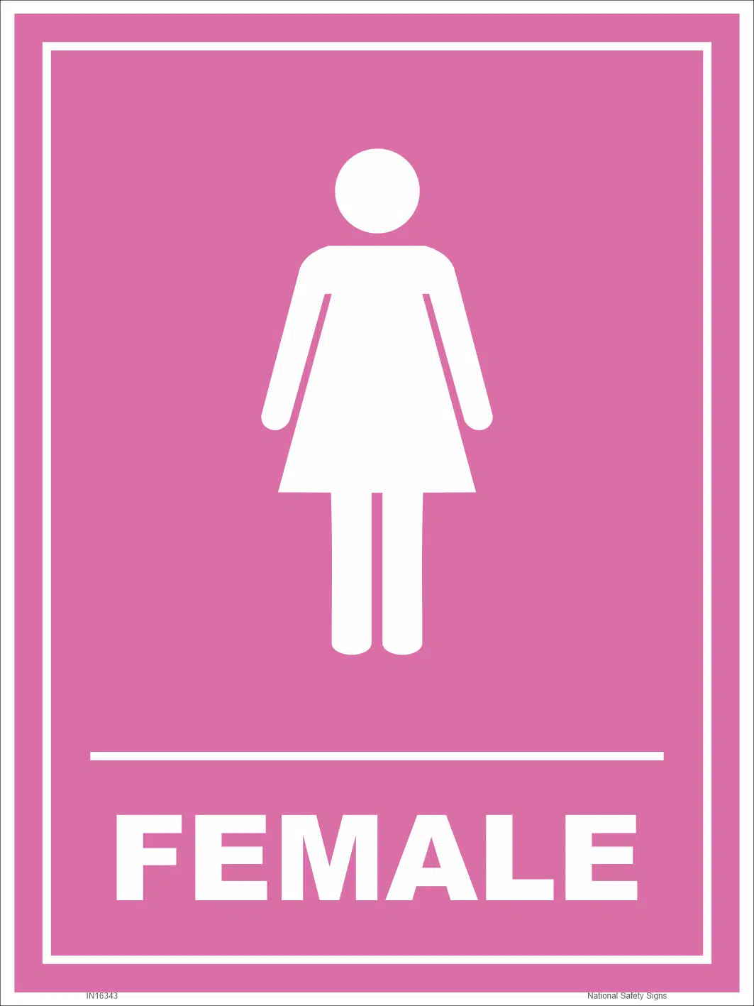 Female Toilet sign IN16343