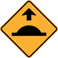 W3-4-1 Road Humps Ahead