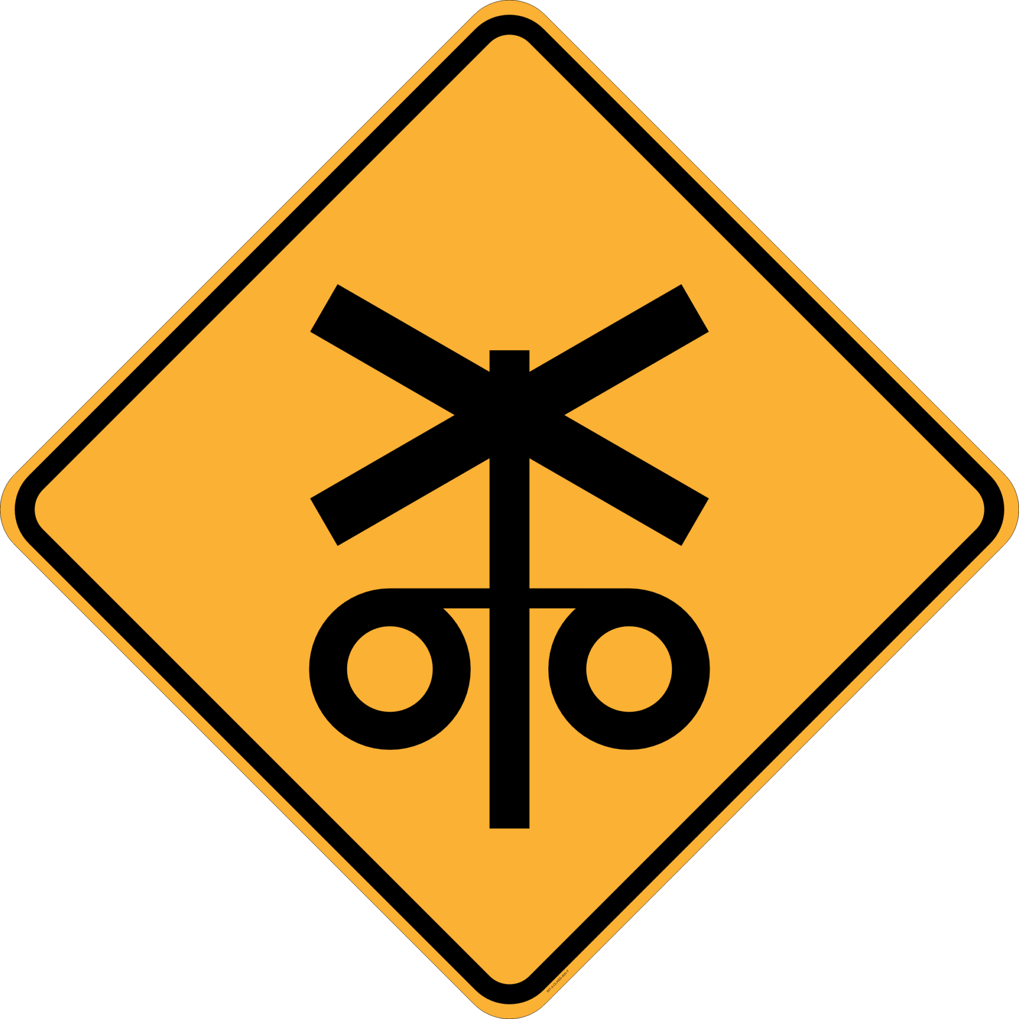 Signs With Rails W7-4 Rail Crossing Flashing Signals sign - Australian Compliant ...