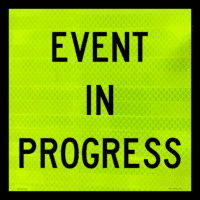 Multi Message sign Event In Progress MM9166