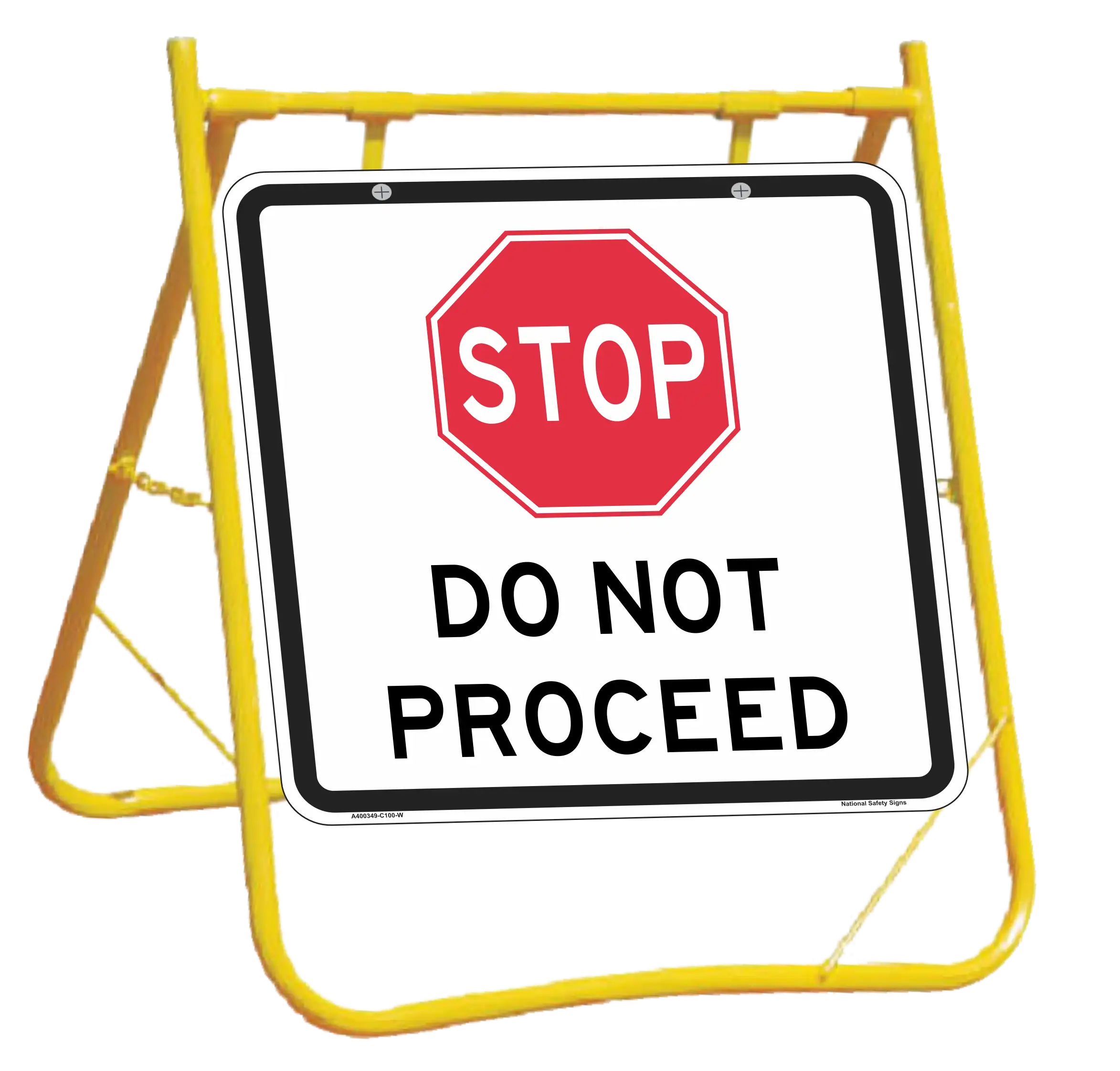 STOP Do Not Proceed Sign with Stand Combo A400349
