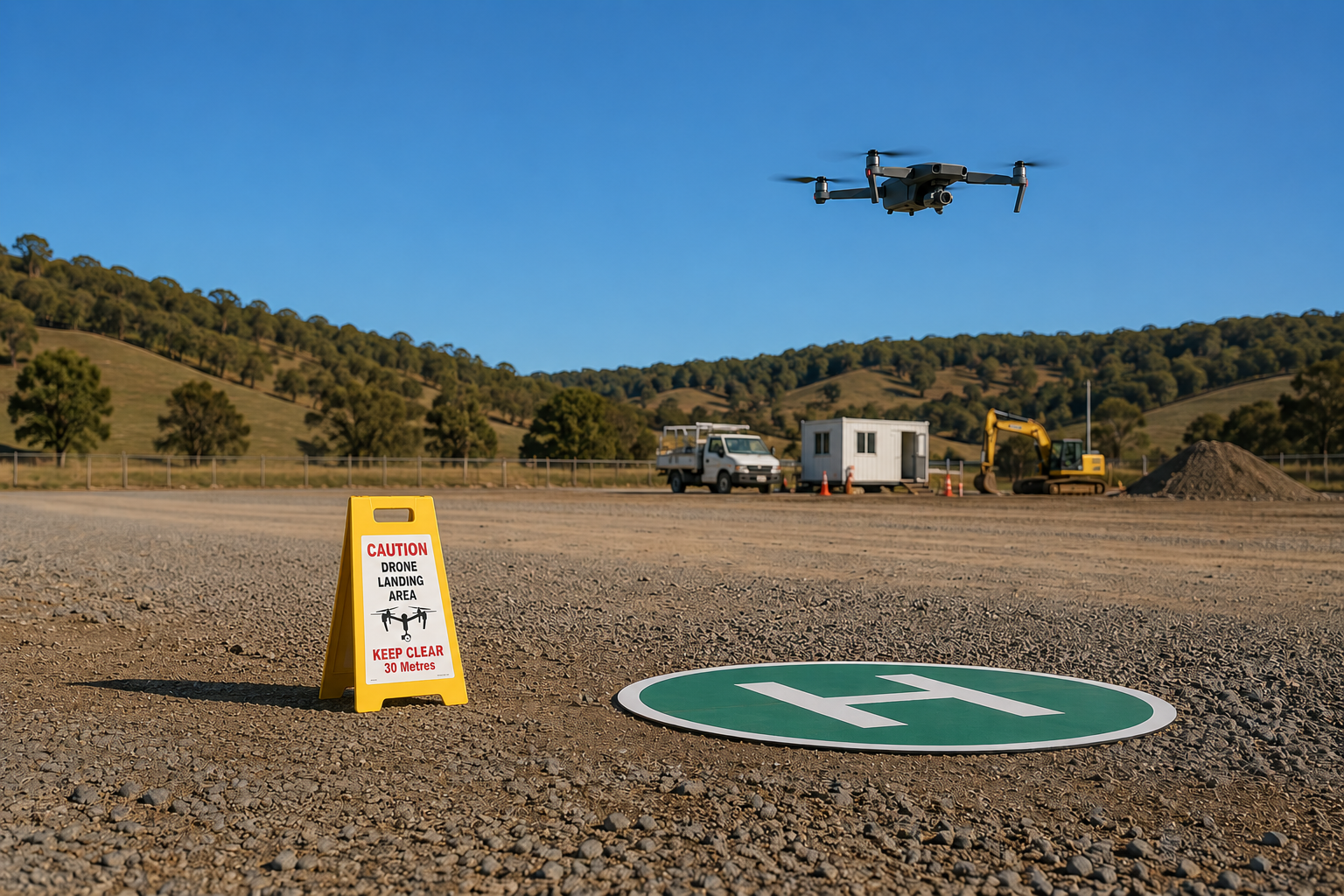 Drone Landing Area Porta Sign PB66050 - Image 3