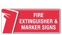 Fire Extinguishers and Markers signs