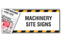 Site Machinery Signs