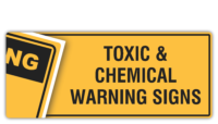 Warning Toxic & Chemical Signs