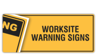 Warning Worksite Signs